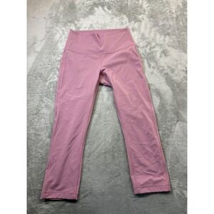Lululemon Size 9 Wunder Under Crop Leggings 21" Pink